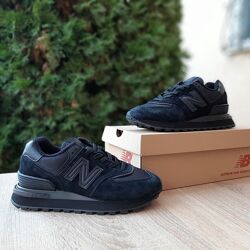 Зимові кросівки термо New Balance Legacy 574 чорні