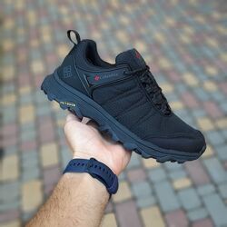 Зимові чоловічі кросівки термо Columbia Outdoor Omni-Tech чорні з червоним