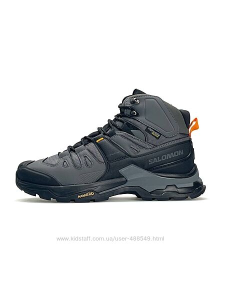 Зимові чоловічі черевики з хутром Salomon Quest 4 GTX Grey Fur