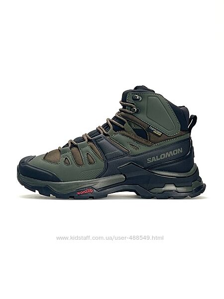 Зимові чоловічі черевики з хутром Salomon Quest 4 GTX Khaki Fur