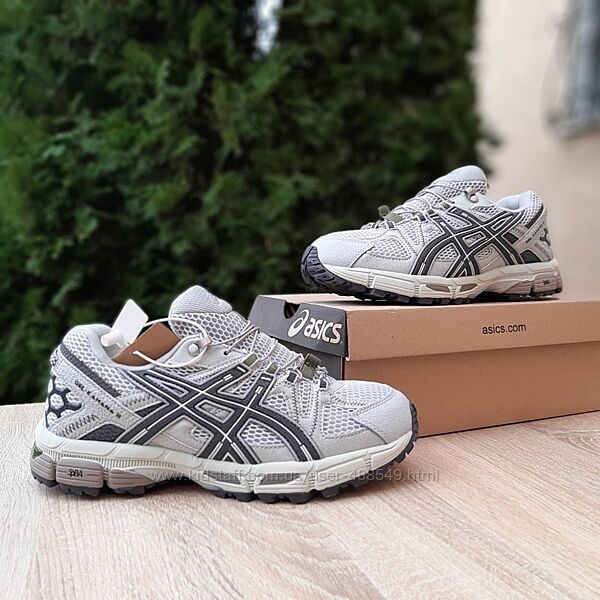 Зимові чоловічі кросівки Asics Gel-kahana 8 сірі з хутром