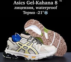 Зимові жіночі кросівки термо Asics Gel Kahana 8 бежеві