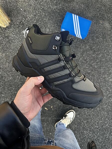 Зимові чоловічі черевики Adidas Terrex Gore-Tex, хакі термо
