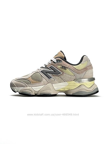 Кросівки жіночі New Balance 9060 Beige Brown, натур замша