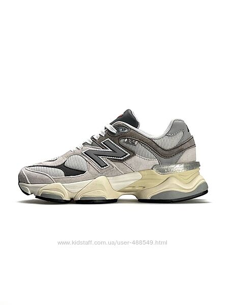 Кросівки жіночі New Balance 9060 Grey Beige, натур замша