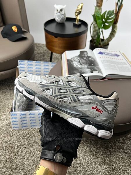 Кросівки чоловічі ASICS Gel-NYC White Grey, замш/текстиль