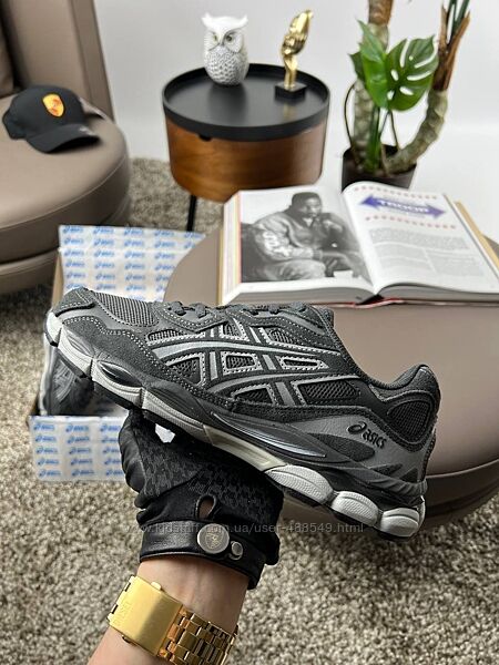 Кросівки чоловічі ASICS Gel-NYC сірі , замш/текстиль