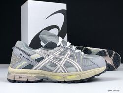 Зимові чоловічі кросівки з хутром Asics Gel Kahana 8 сірі з бежевим