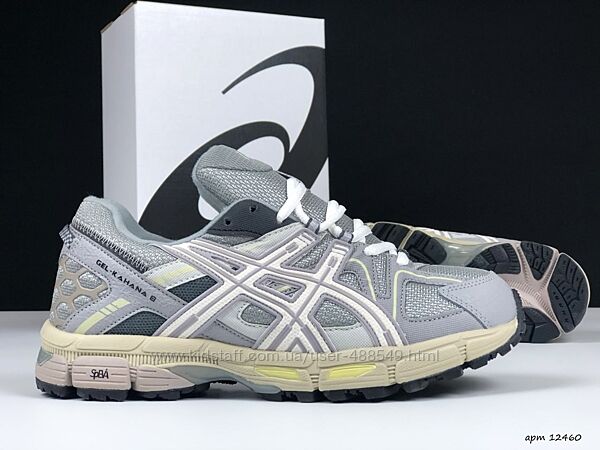 Зимові чоловічі кросівки з хутром Asics Gel Kahana 8 сірі з бежевим