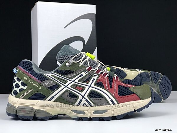 Зимові чоловічі кросівки з хутром Asics Gel Kahana 8 сірі з зеленим