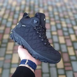 Зимові чоловічі ботінки з хутром Merrell ICE CUP MOC II чорні з білим