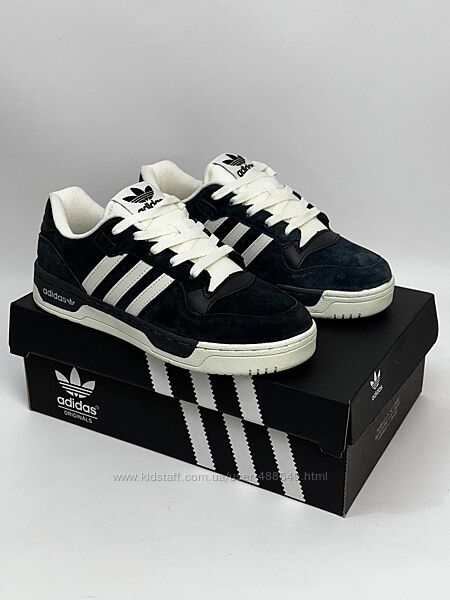 Кросівки чоловічі Adidas Forum low, темно сині, замша