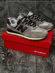 Кросівки чоловічі New Balance 574 Classic , коричневі, замша/текстиль