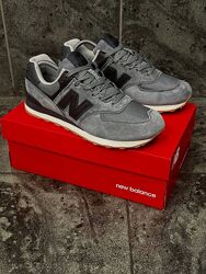 Кросівки чоловічі New Balance 574 Classic , сірі, замша/текстиль