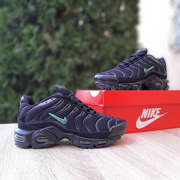 Кросівки жіночі Nike Air MAX TN AIR чорні з салатовим