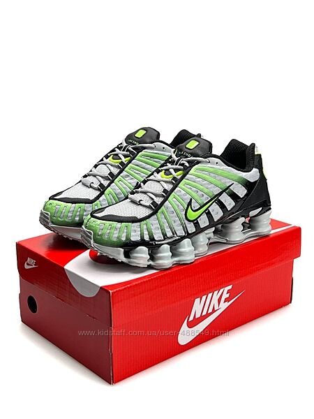 Кросівки чоловічі Nike Shox TL White Black Green