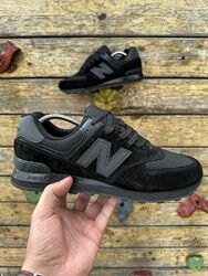 Кросівки чоловічі New Balance 574 Classic black, замша