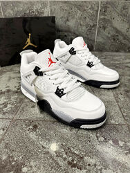Кросівки чоловічі Nike Air Jordan 4 Retro white gray