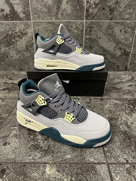 Кросівки чоловічі Nike Air Jordan 4 Retro gray green