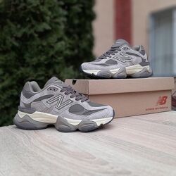 Кросівки жіночі New Balance 9060 коричневі, замша/текстиль