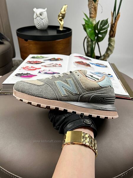 Кросівки жіночі New Balance x Stone Island Grey Pink