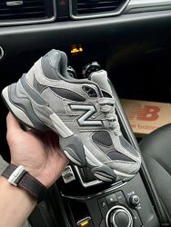 Кросівки жіночі New Balance 9060 Dark Gray , замша/текстиль