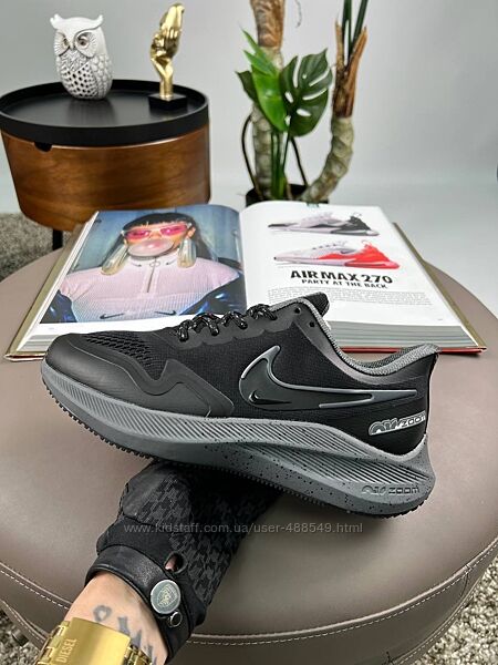 Кросівки чоловічі Nike Air Zoom Winflo 8 Shield black dark grey space