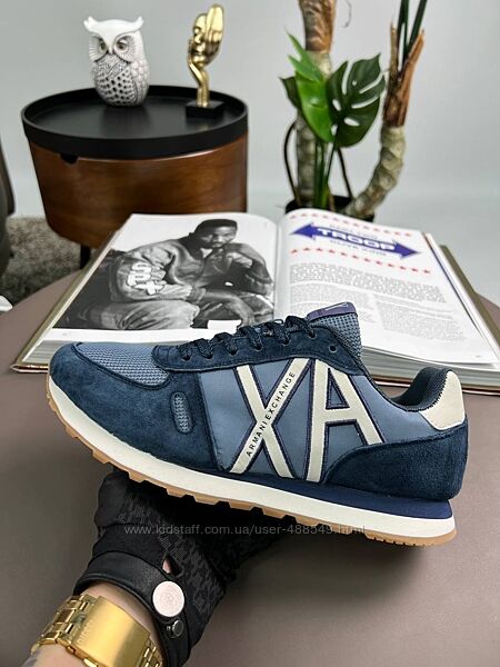 Кросівки чоловічі Armani Exchange AX Navy White
