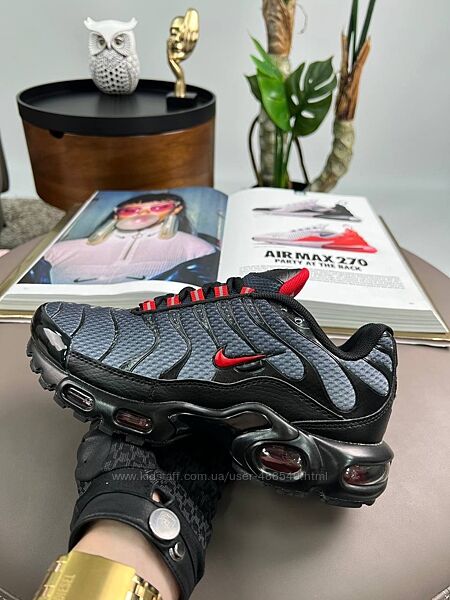 Кросівки Nike Air Max Plus grey black red