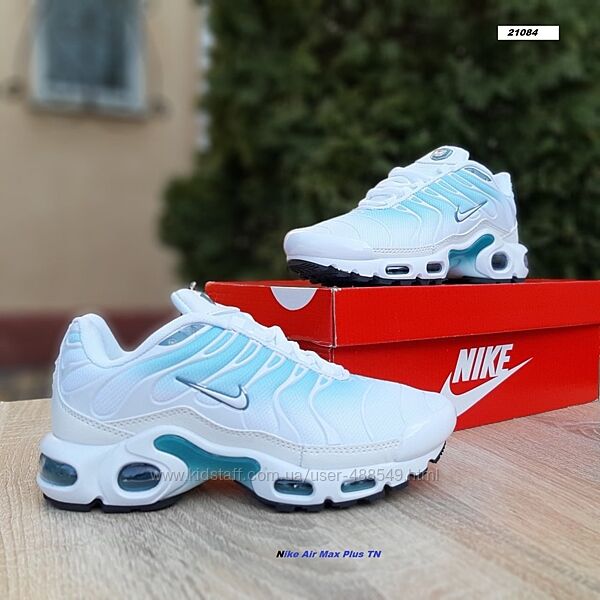 Кросівки жіночі Nike Air Max Plus TN білі з бірюзою