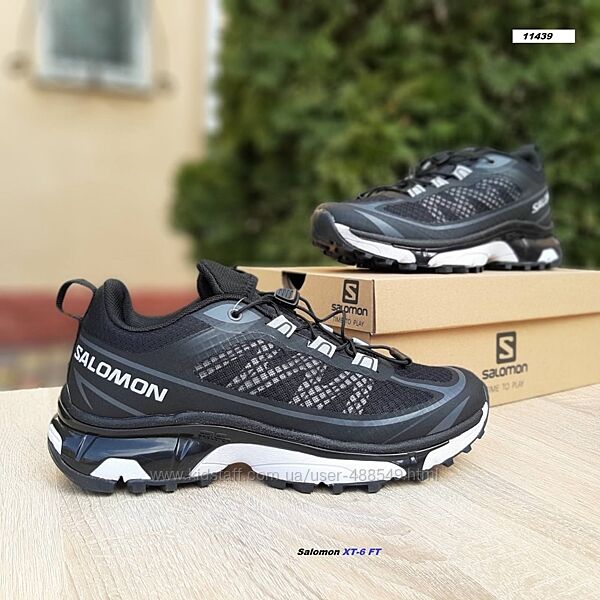 Кросівки чоловічі Salomon XT-6 FT чорні з білим