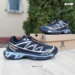 Кросівки чоловічі Salomon XT-6 GTX чорні з білим