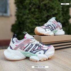 Кросівки жіночі Adidas Vento XLG Deluxe білі з сірим рожевим