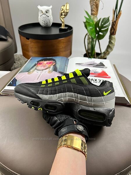 Кросівки чоловічі Nike Air Max 95 Black Grey Lime