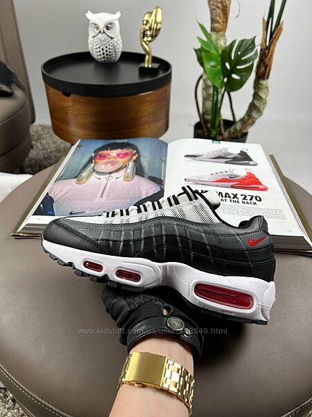 Кросівки чоловічі Nike Air Max 95 Black Grey Red