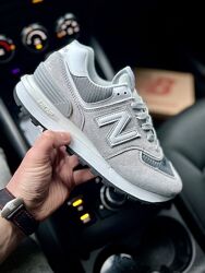Кросівки чоловічі New Balance 574 Legacy, світло сірі, замша/текстиль