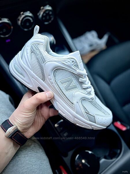 Кросівки чоловічі New Balance 530 білі, шкіра/сітка