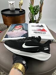 Кросівки чоловічі Nike Air Zoom x React чорні з білим, сітка/текстиль
