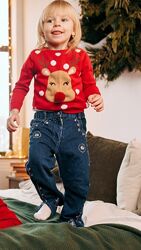 Різдвяні светри червого кольору з оленем 2-3 92-98 роки 