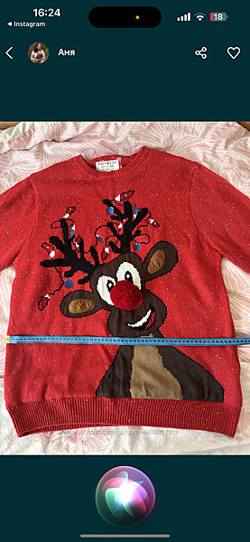 Светр різдвяний новорічний XL