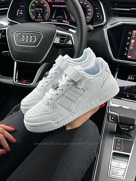 код B2012 Жіночі кросівки Adidas Originals Forum 84 Low New All White