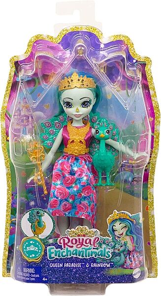 Купить куклу энчантималс Royal Enchantimals Queen Paradise и фигурку павлин