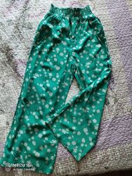 Летние яркие брюки из легкой ткани H&M. 12-13 лет. 158 см