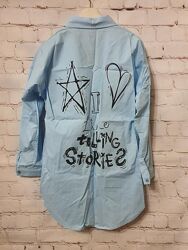 франция удлиненая рубашка супер качество арт.95