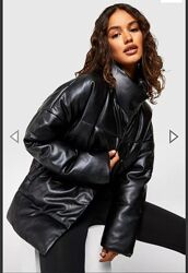 boohoo куртка пузовик штучна шкіра уцінка