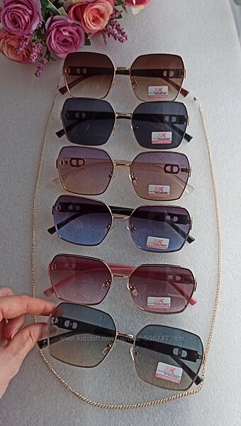 New Нові стильні сонцезахисні окуляри з ланцюжком