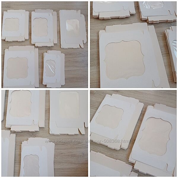 Нові коробки для пряників з віконцем, 49 шт