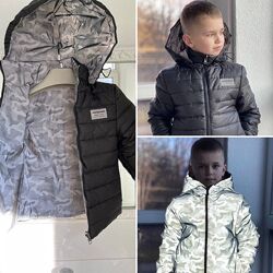 Демісезонна куртка двостороння для хлопчика
