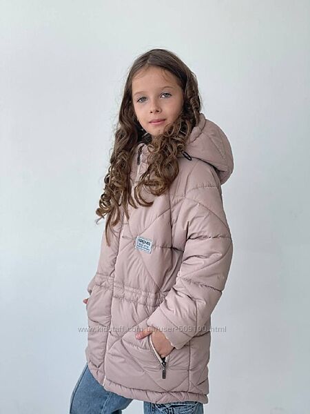Стильне пальто куртка демісезонне для дівчинки