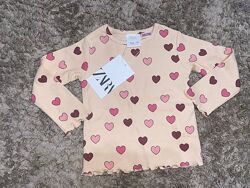 Футболка, лонгслів, кофта zara  9-12